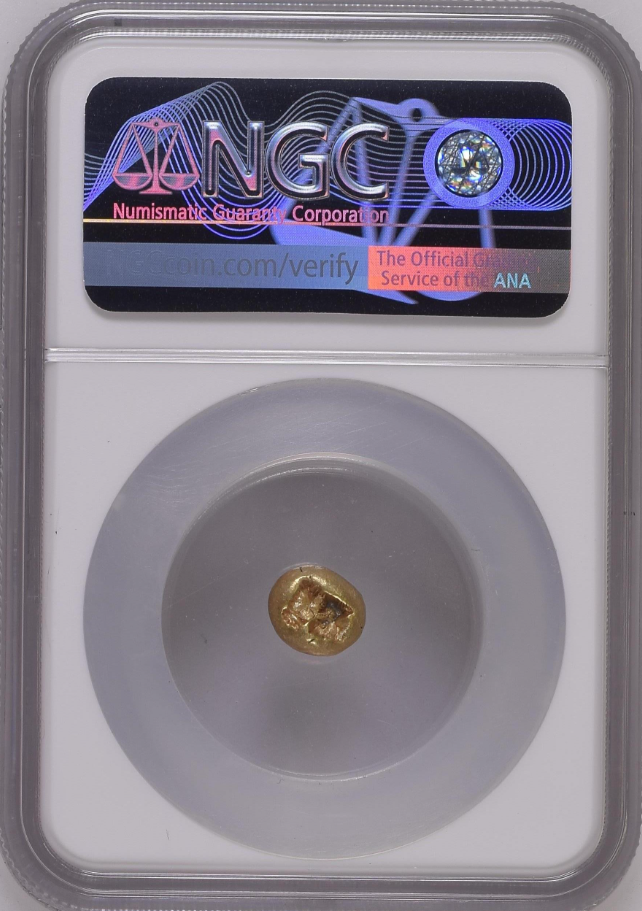 NGC XF 5/5 5/5 古代イオニア 不詳鋳造所 ヘクテ エレクトラム貨 650–600 BC