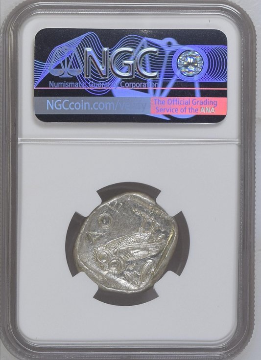 NGC MS 5/5 5/5 古代ギリシャ アッティカ アテネ テトラドラクマ 銀貨 440–404 BC