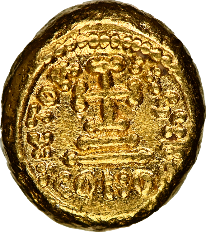 NGC AU 5/5 5/5 ビザンツ帝国 コンスタンス2世 ソリダス 金貨 641-668 AD