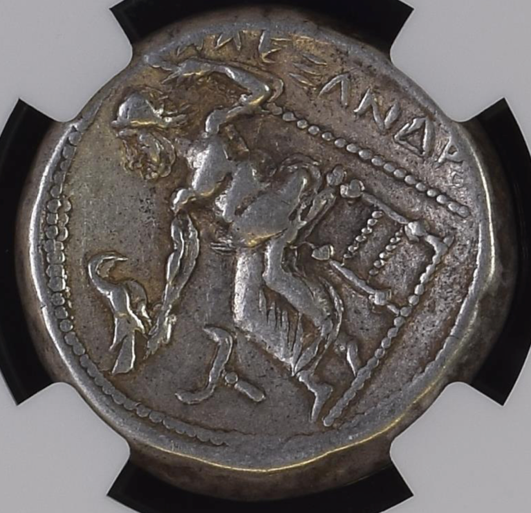 NGC Ch VF ★ 5/5 5/5 古代ケルト ドナウ・ケルト テトラドラクマ 銀貨 紀元前3世紀 アレクサンドロス3世