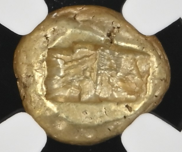 NGC Ch XF 5/5 4/5 古代ギリシャ リディア王国 1/3スターテル エレクトラム 610-545 BC