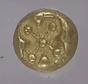 NGC Ch VF 3/5 4/5 古代ギリシャ イオニア ミレトス ヘミヘクテ金貨(1/12スターテル) c.600–550 BC