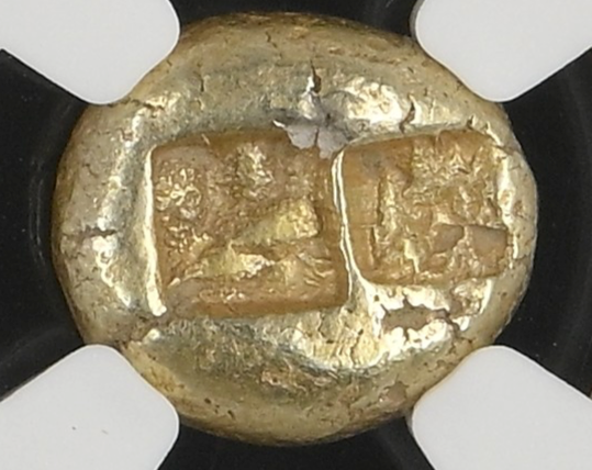 NGC XF 5/5 3/5 リディア王国 トライト(1/3スターテル) エレクトラム 610–546 BC