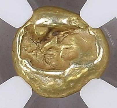 NGC XF 4/5 4/5 リディア王国 トライト(1/3スターテル) エレクトラム 610–546 BC