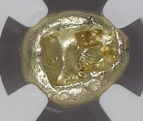 NGC AU 3/5 4/5 リディア王国 トライト(1/3スターテル) エレクトラム 610–546 BC