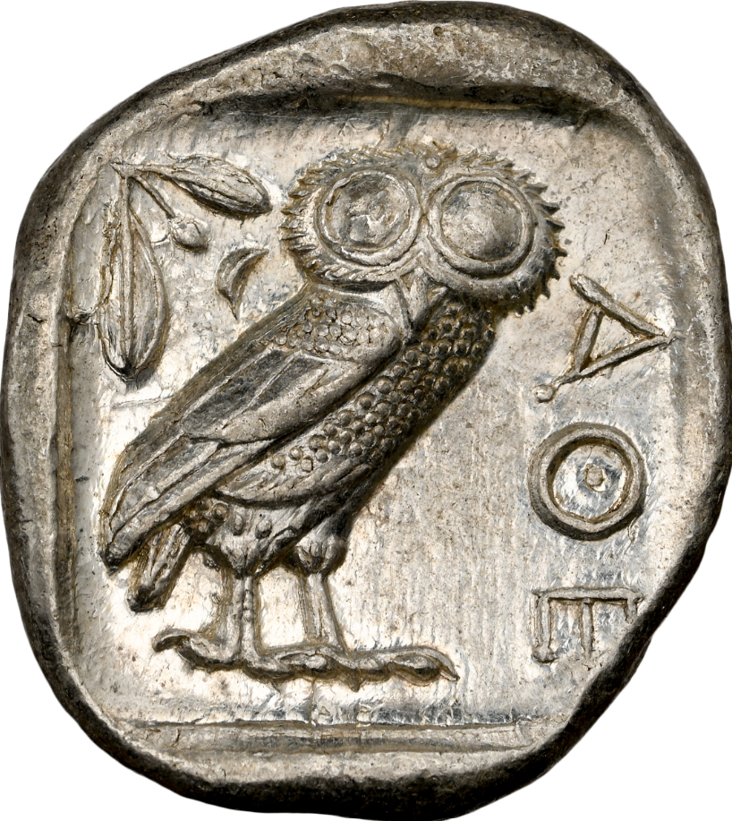 NGC MS 5/5 5/5 古代ギリシャ アッティカ アテネ テトラドラクマ 銀貨 440–404 BC