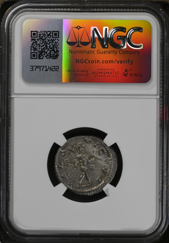 NGC AU 5/5 5/5 古代ローマ帝国 エラガバルス帝 ダブルデナリウス銀貨 218–222 AD