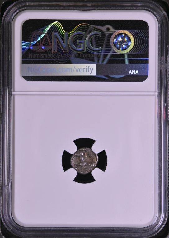 NGC Ch VF 5/5 5/5 古代ギリシャ トラキア・アイノス ディオボル銀貨 c.450–400 BC