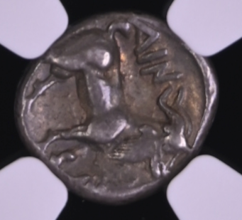 NGC Ch VF 5/5 5/5 古代ギリシャ トラキア・アイノス ディオボル銀貨 c.450–400 BC