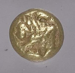 NGC Ch VF 3/5 4/5 古代ギリシャ イオニア ミレトス ヘミヘクテ金貨（1/12スターテル） c.600–550 BC