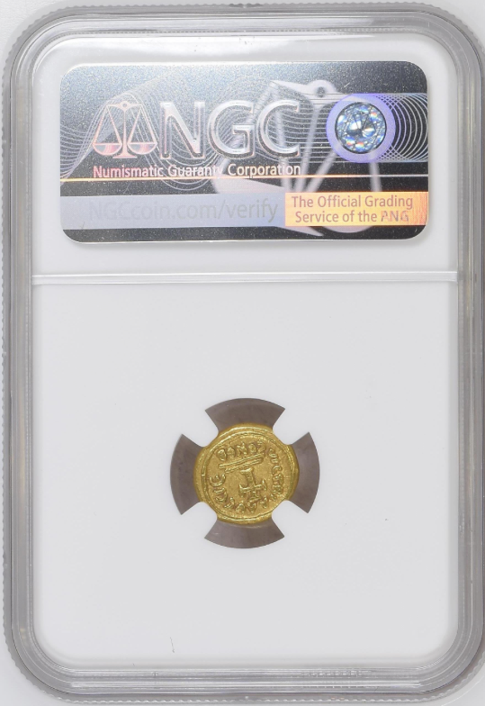 NGC Ch XF 5/5 5/5 東ローマ帝国（ビザンツ帝国）ヘラクレイオス & ヘラクレイオス・コンスタンティヌス ソリダス金貨 613–641 AD