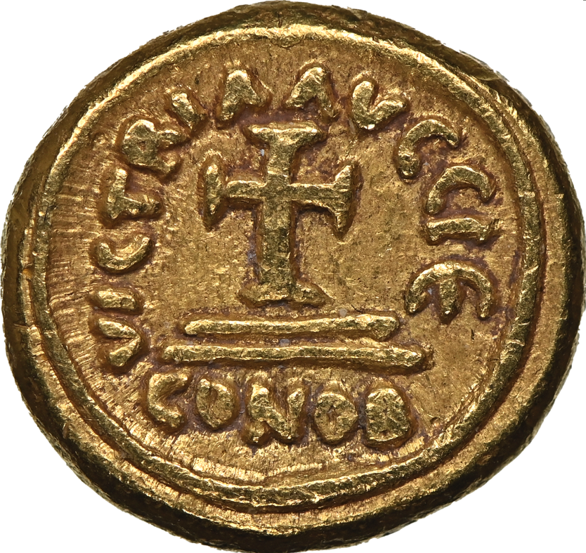 NGC Ch XF 5/5 5/5 東ローマ帝国（ビザンツ帝国）ヘラクレイオス & ヘラクレイオス・コンスタンティヌス ソリダス金貨 613–641 AD