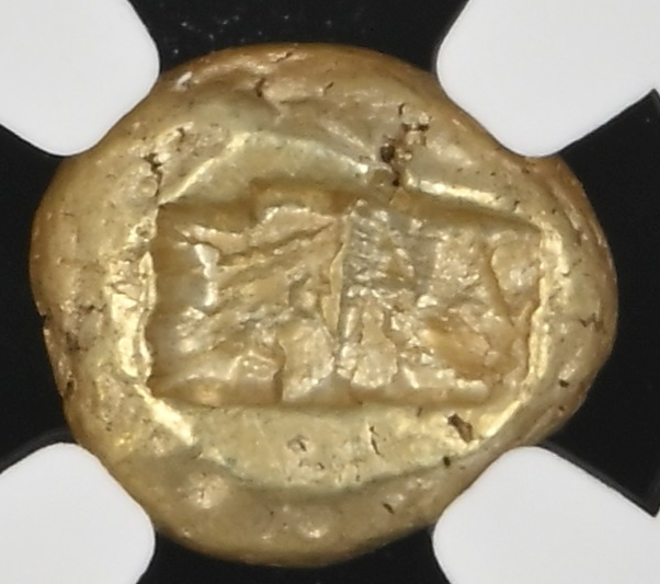 NGC Ch XF 5/5 4/5 リディア王国 トライト（1/3スターテル） エレクトラム 610–546 BC