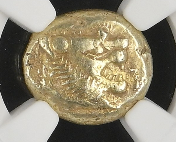 NGC XF 5/5 3/5 リディア王国 トライト（1/3スターテル） エレクトラム 610–546 BC