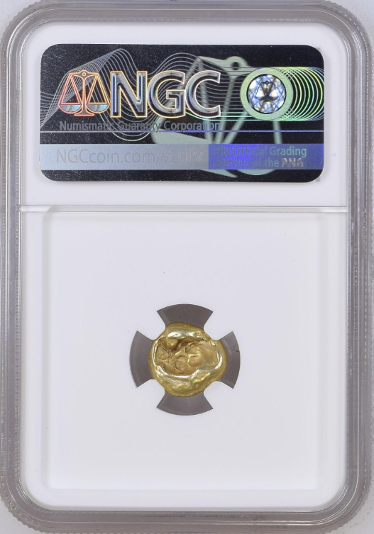 NGC XF 4/5 4/5 リディア王国 トライト（1/3スターテル） エレクトラム 610–546 BC