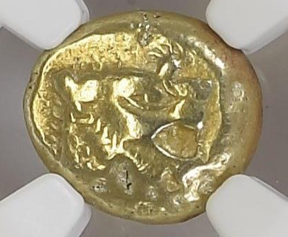 NGC Ch VF 4/5 3/5 リディア王国 トライト（1/3スターテル） エレクトラム 610–546 BC