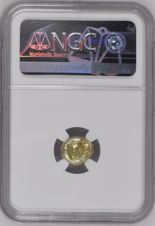 NGC AU 3/5 4/5 リディア王国 トライト（1/3スターテル） エレクトラム 610–546 BC