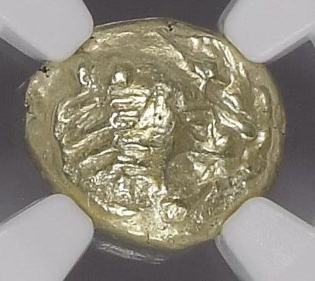 NGC AU 3/5 4/5 リディア王国 トライト（1/3スターテル） エレクトラム 610–546 BC