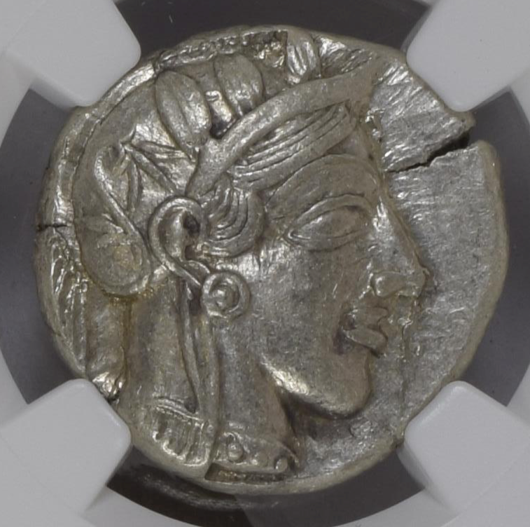 NGC Ch AU 5/5 5/5 古代ギリシャ アッティカ アテナ テトラドラクマ 銀貨 440–404 BC
