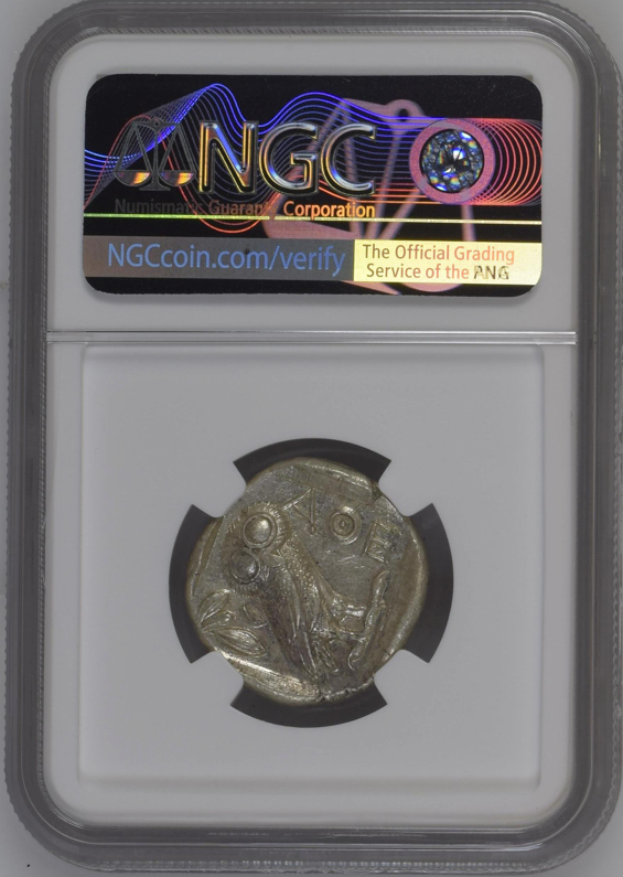 NGC MS 5/5 5/5 古代ギリシャ アッティカ アテナ テトラドラクマ 銀貨 440–404 BC