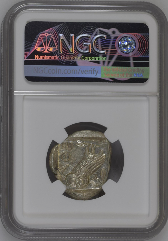 NGC Ch AU 5/5 5/5 古代ギリシャ アッティカ アテナ テトラドラクマ 銀貨 440–404 BC