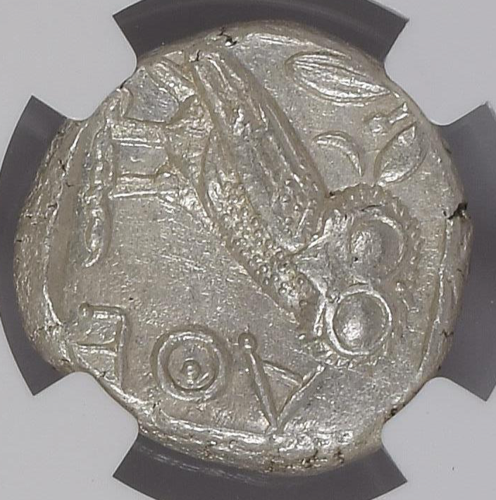 NGC Ch AU 5/5 5/5 古代ギリシャ アッティカ アテナ テトラドラクマ 銀貨 440–404 BC